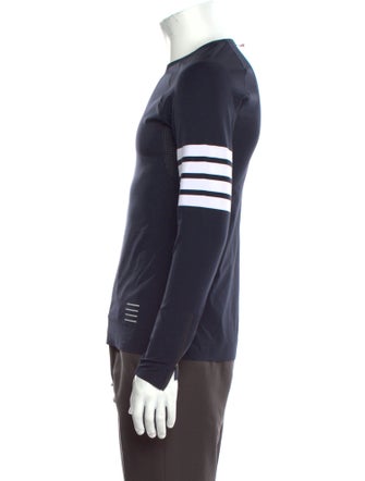 Thom Browne 4-Bar Colorblock Pattern T-Shirt