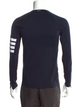 Thom Browne 4-Bar Colorblock Pattern T-Shirt