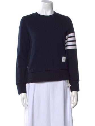 Thom Browne Striped Crew Neck Sweatshirt