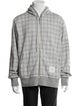 Thom Browne Plaid Print Crew Neck Hoodie