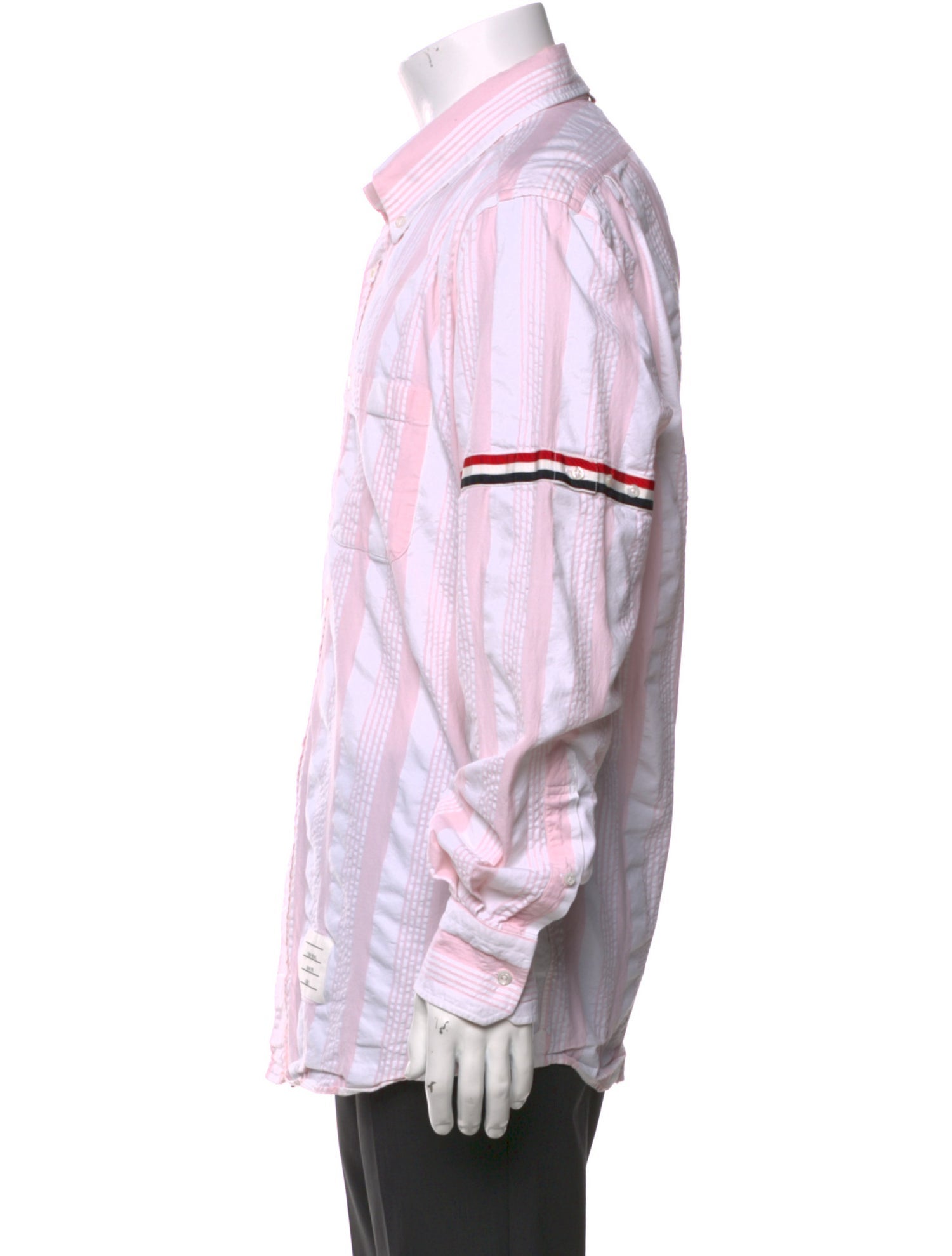 Thom Browne Striped Long Sleeve Shirt