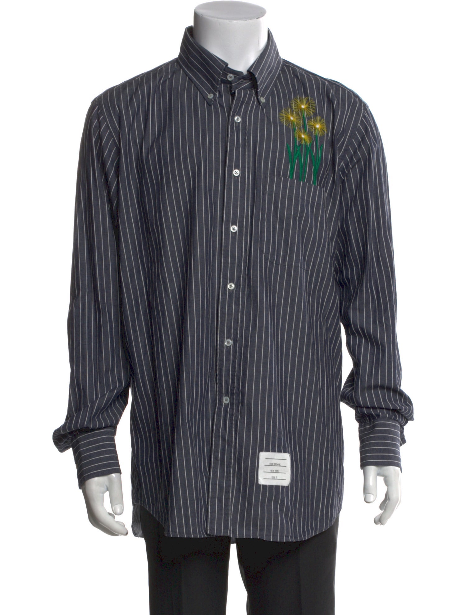 Thom Browne Striped Long Sleeve Shirt