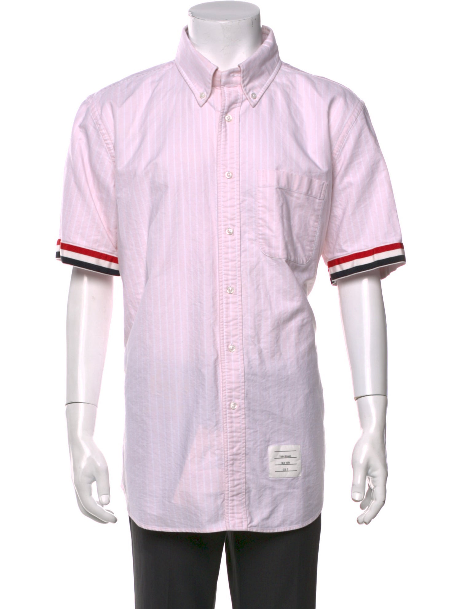 Thom Browne Striped Short Sleeve Shirt