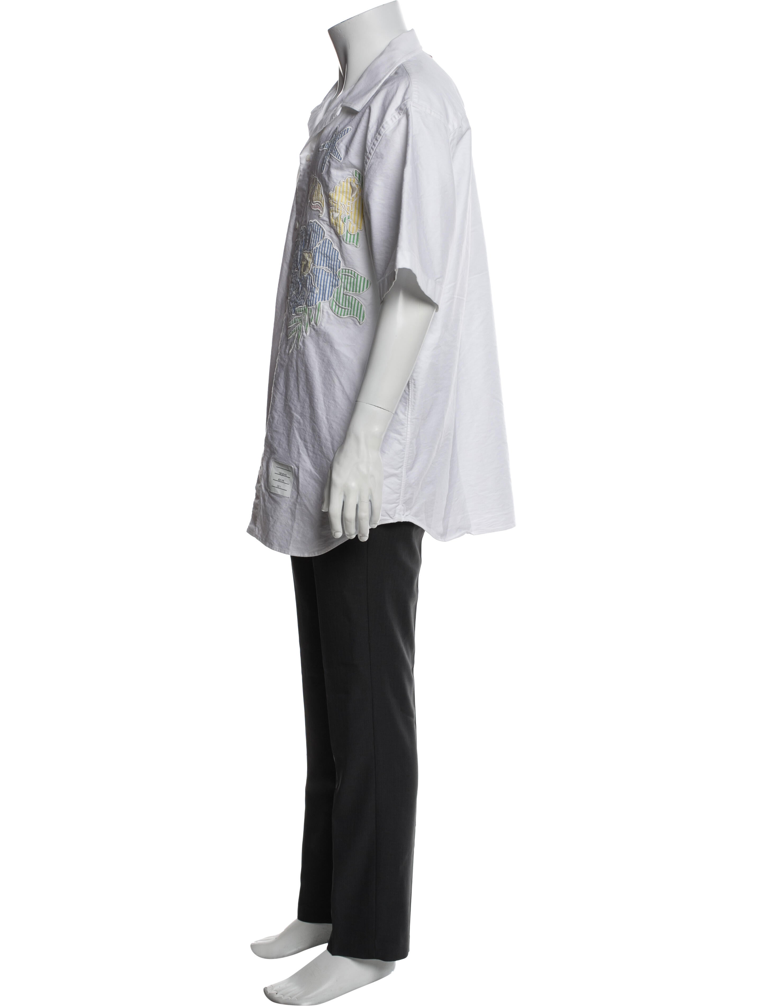 Thom Browne Graphic Print Three-Quarter Sleeve Shirt
