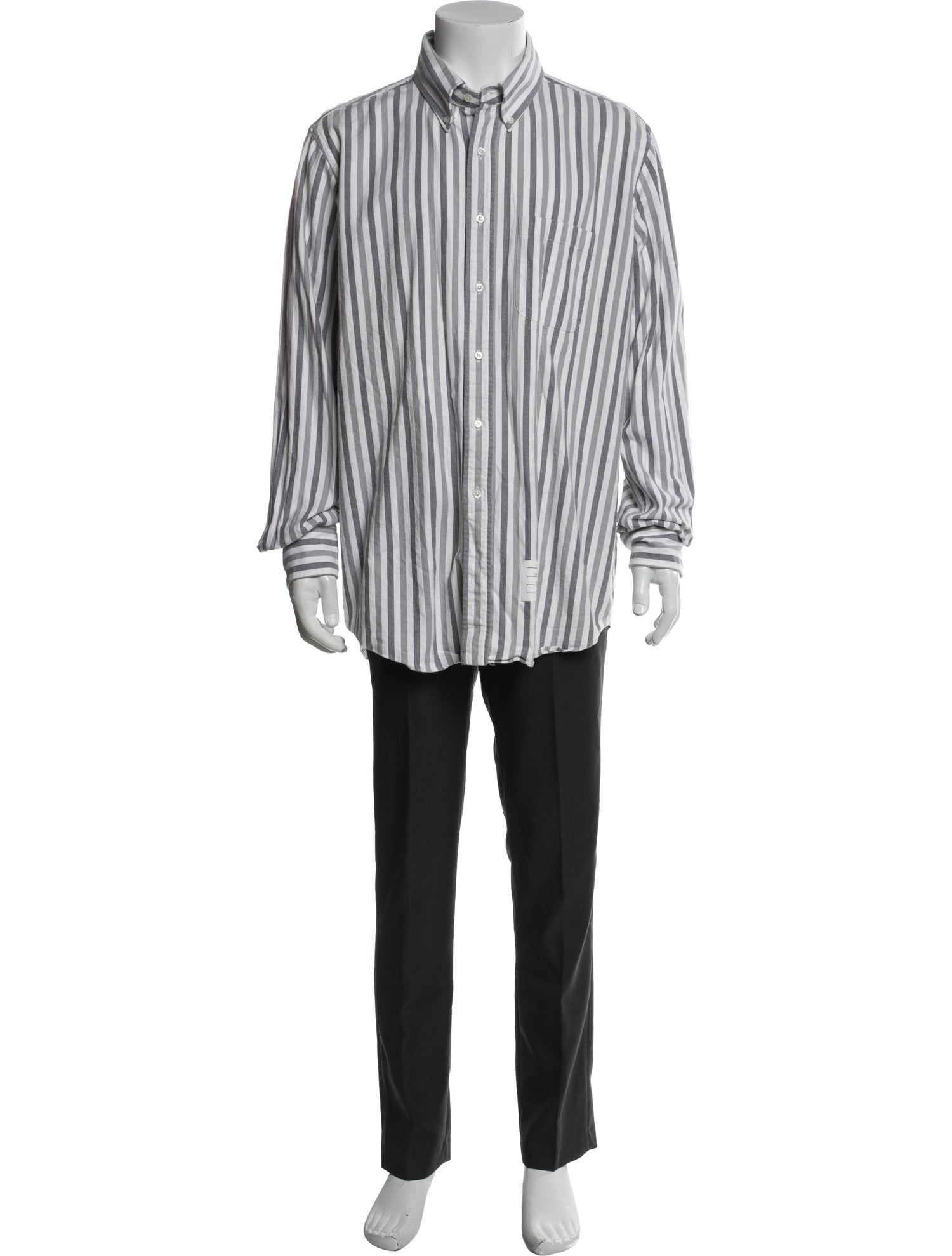 Thom Browne Striped Long Sleeve Shirt