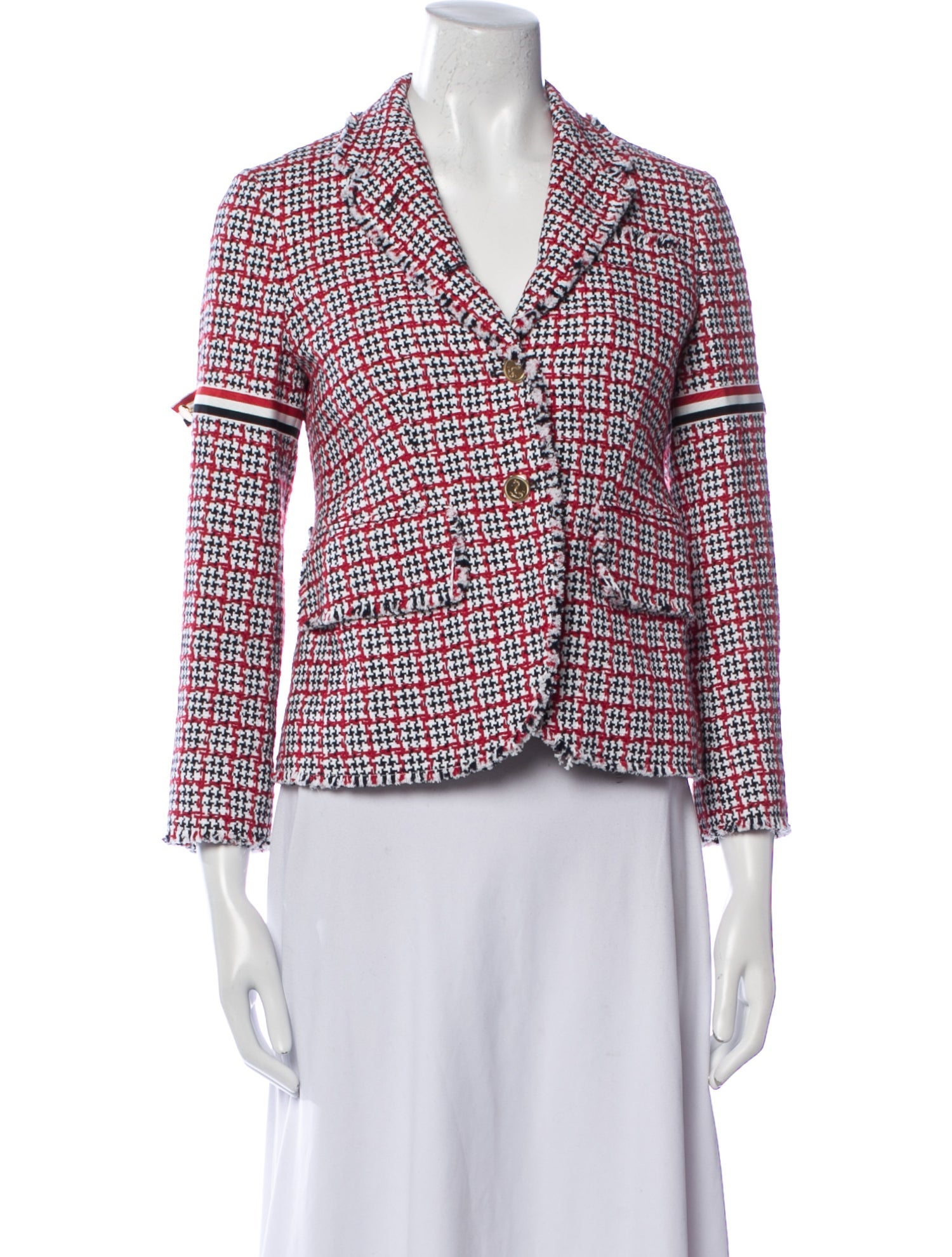 Thom Browne Houndstooth Print Blazer