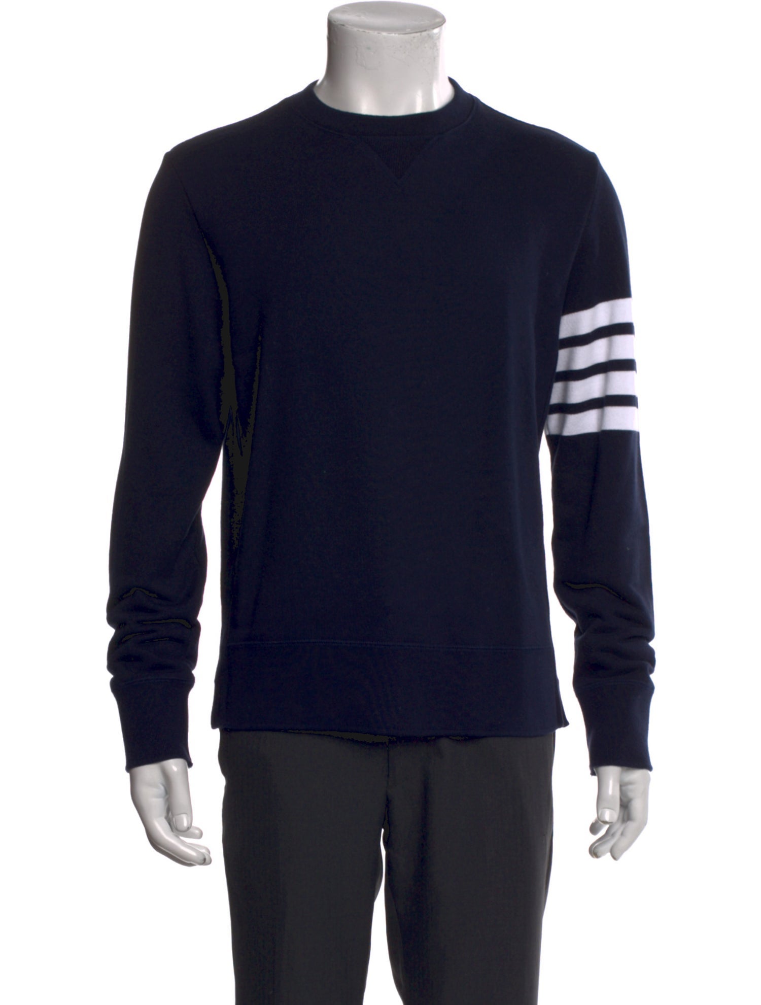 Thom Browne Striped Crew Neck Sweatshirt