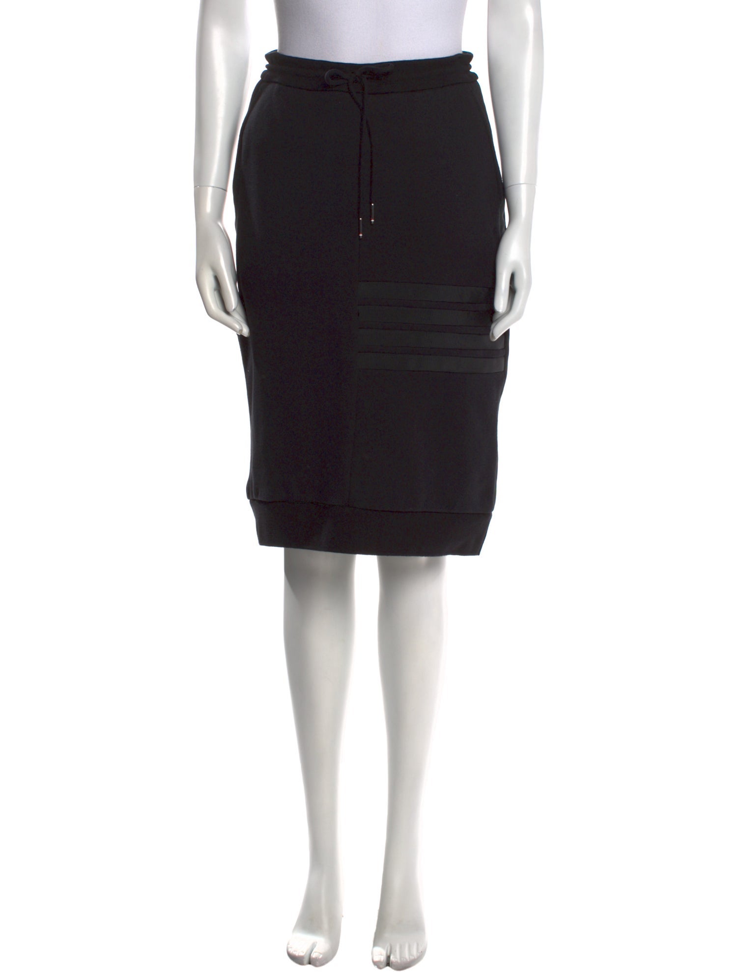 Thom Browne Grosgrain Trim Knee-Length Skirt