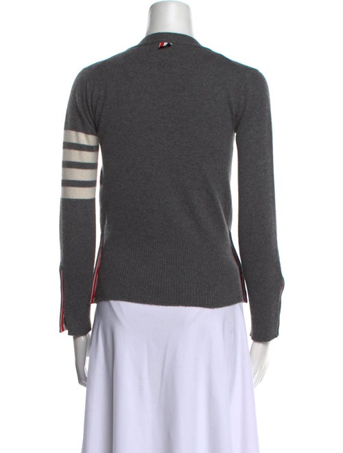 Thom Browne Cashmere Colorblock Pattern Sweater