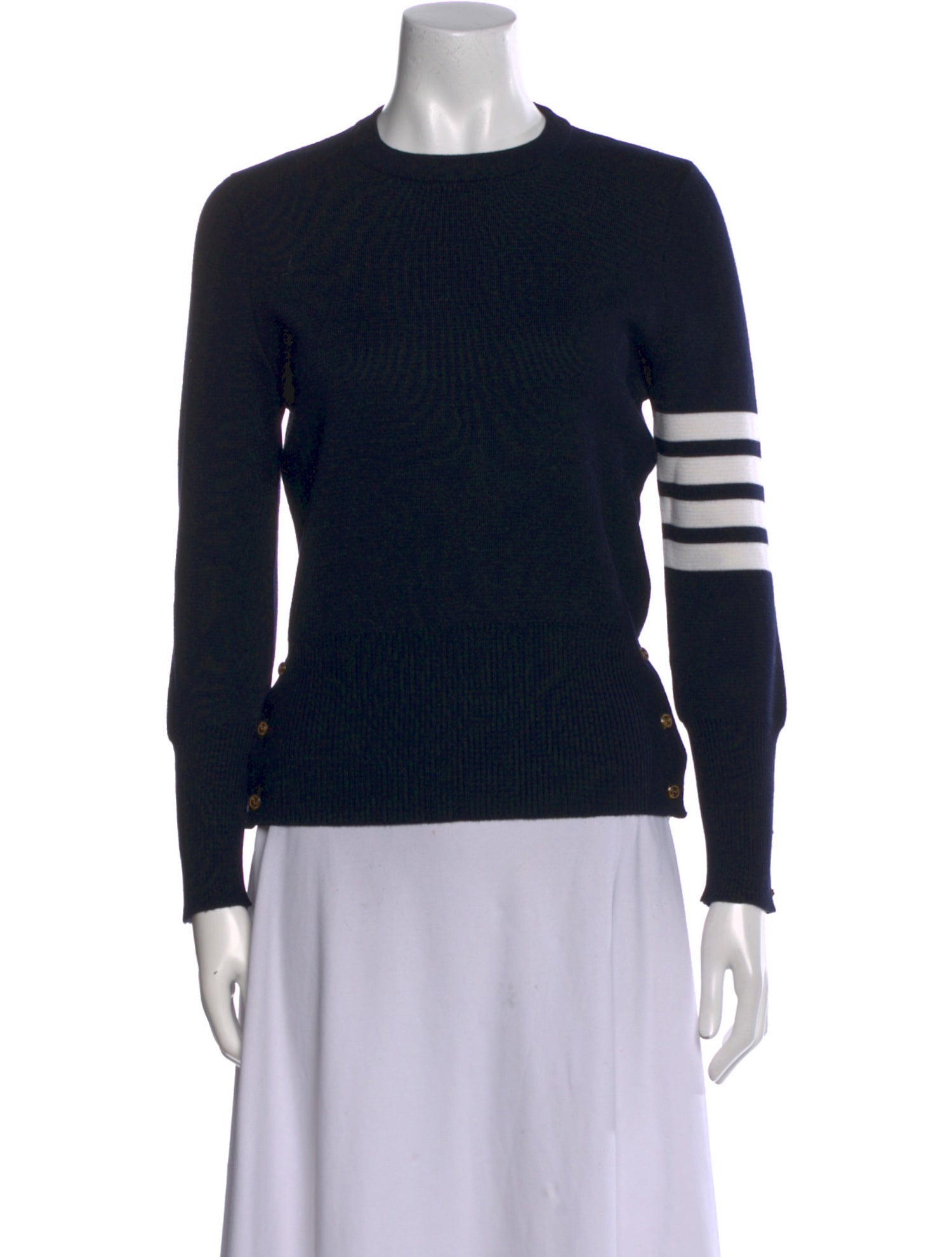 Thom Browne Merino Wool Graphic Print Sweater