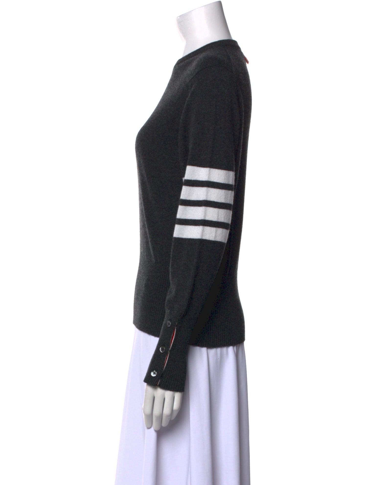 Thom Browne Cashmere Striped Polo Sweater w/ Tags