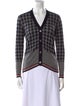 Thom Browne Merino Wool Plaid Print Sweater