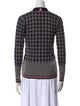Thom Browne Merino Wool Plaid Print Sweater