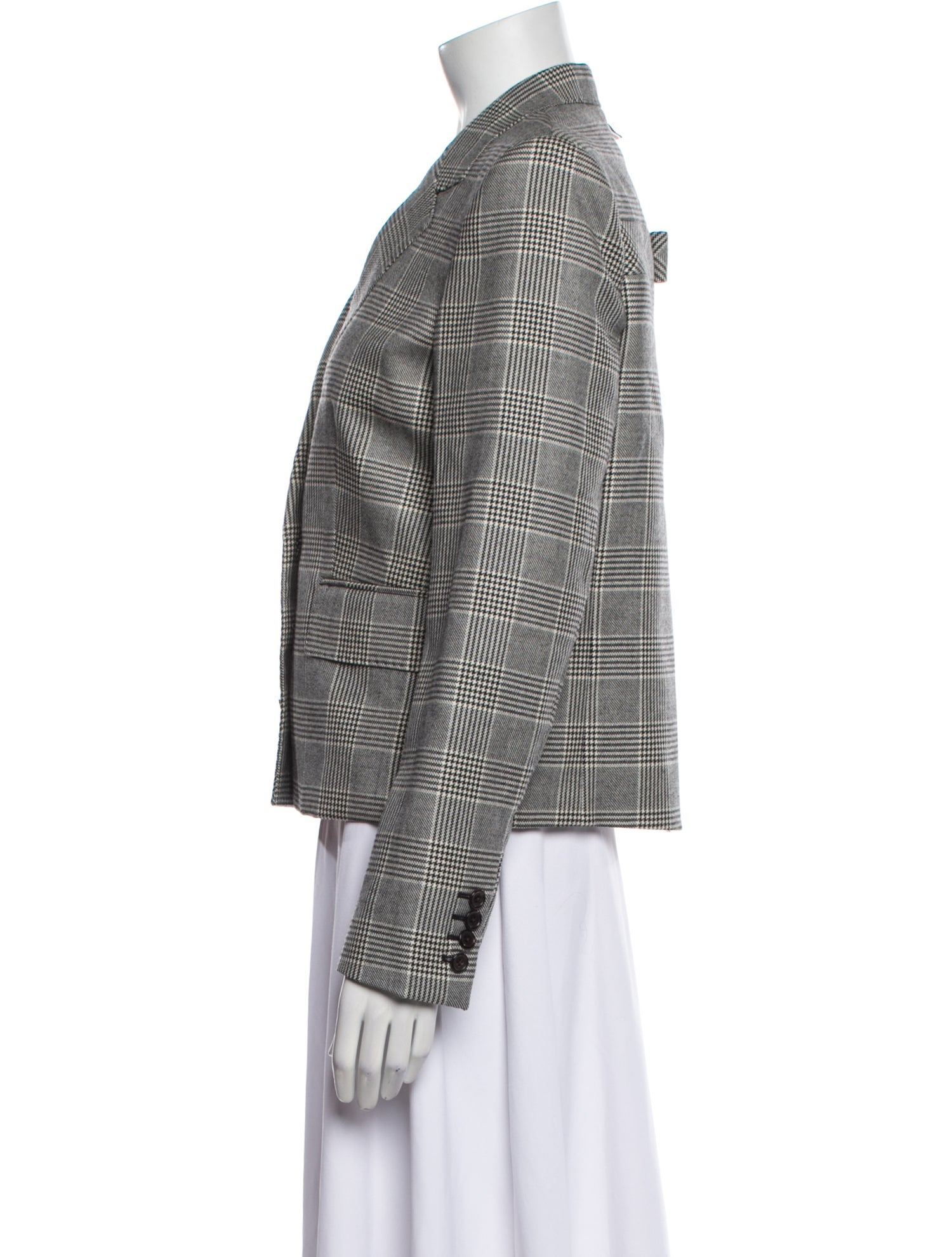 Thom Browne Wool Houndstooth Print Blazer
