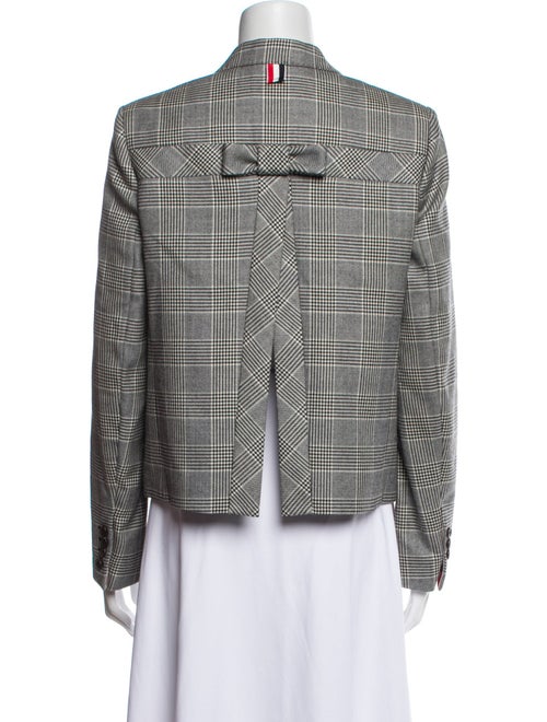 Thom Browne Wool Houndstooth Print Blazer