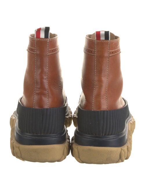 Thom Browne Leather Lasercut Accents Hiking Boots