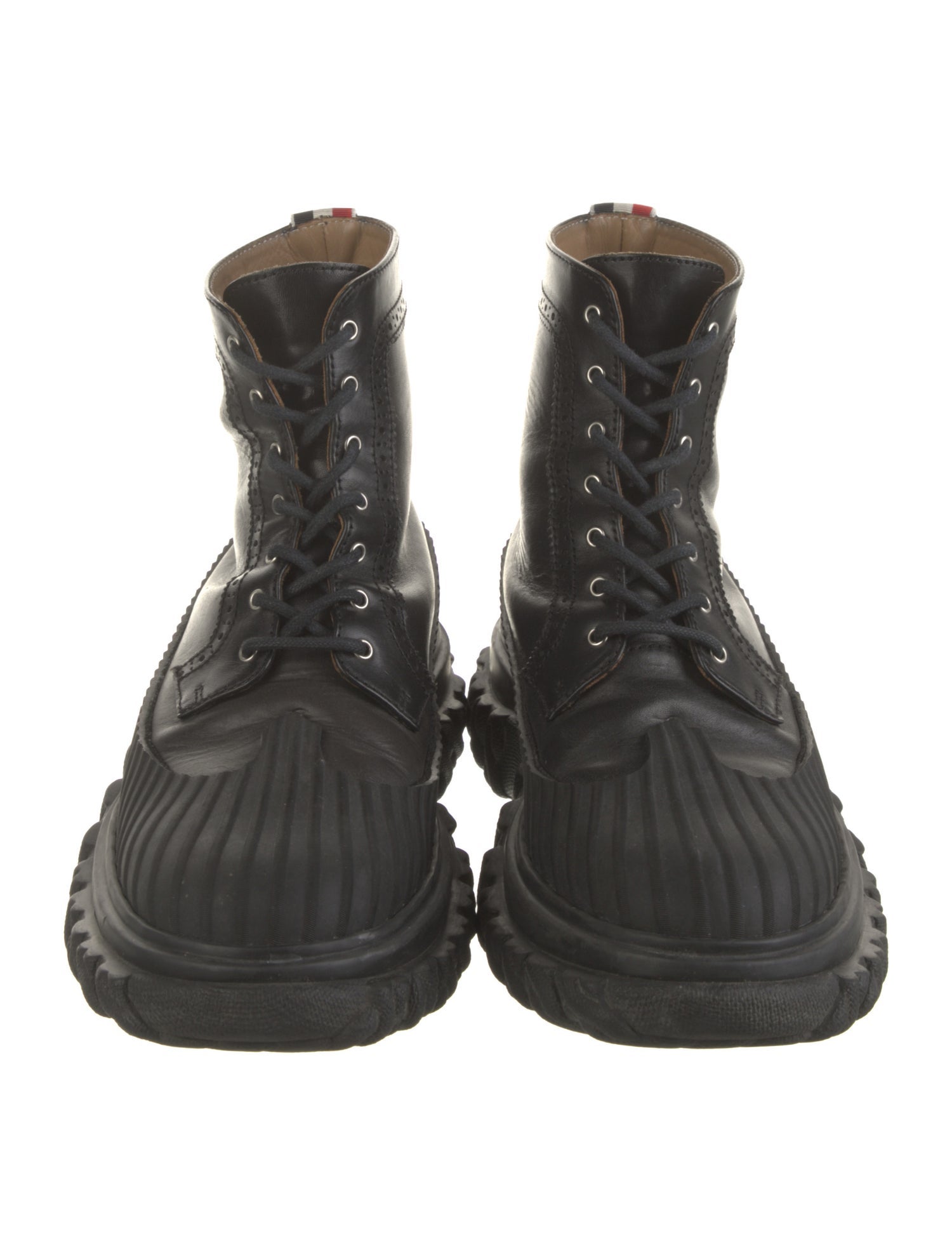 Thom Browne Leather Lace-Up Boots