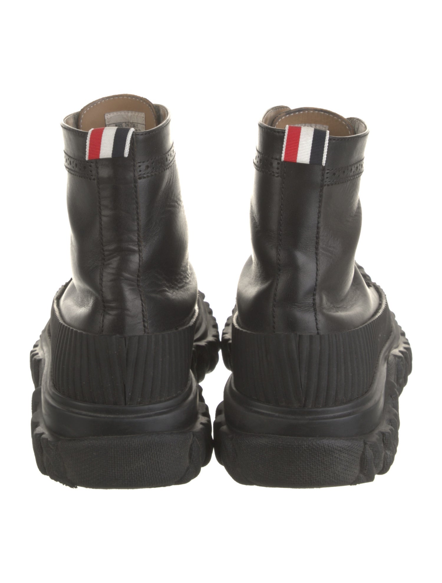 Thom Browne Leather Lace-Up Boots