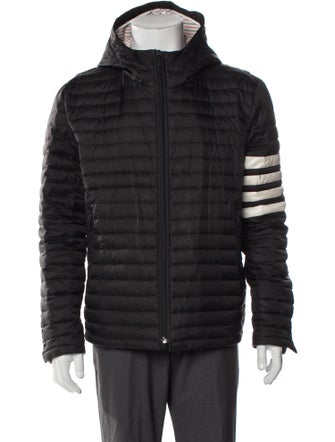 Thom Browne 4 Bar Stripe Puffer Coat