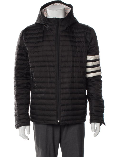 Thom Browne 4 Bar Stripe Puffer Coat