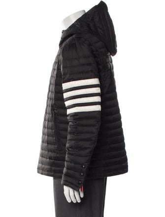 Thom Browne 4 Bar Stripe Puffer Coat