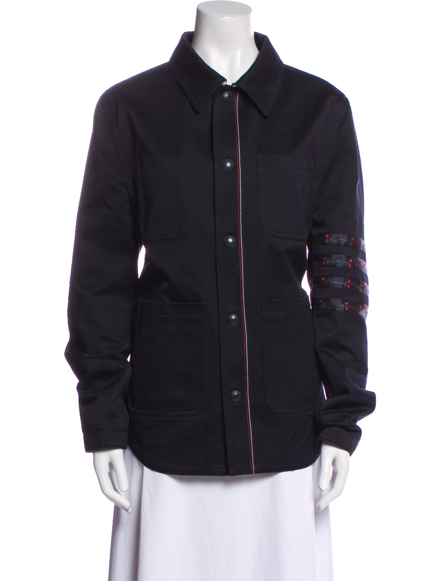 Thom Browne Striped Long Sleeve Shirt