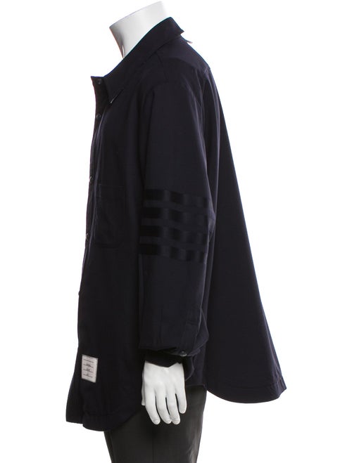 Thom Browne Wool Long Sleeve Dress Shirt