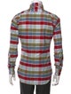 Thom Browne Plaid Print Long Sleeve Shirt