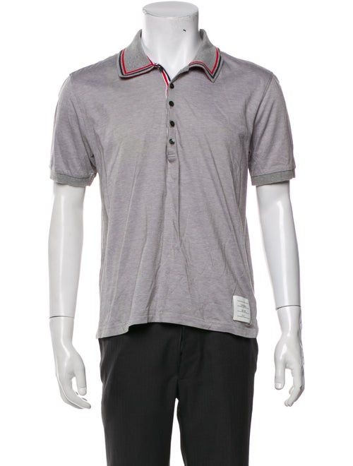 Thom Browne Striped Collar Polo Shirt