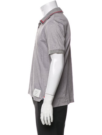 Thom Browne Striped Collar Polo Shirt
