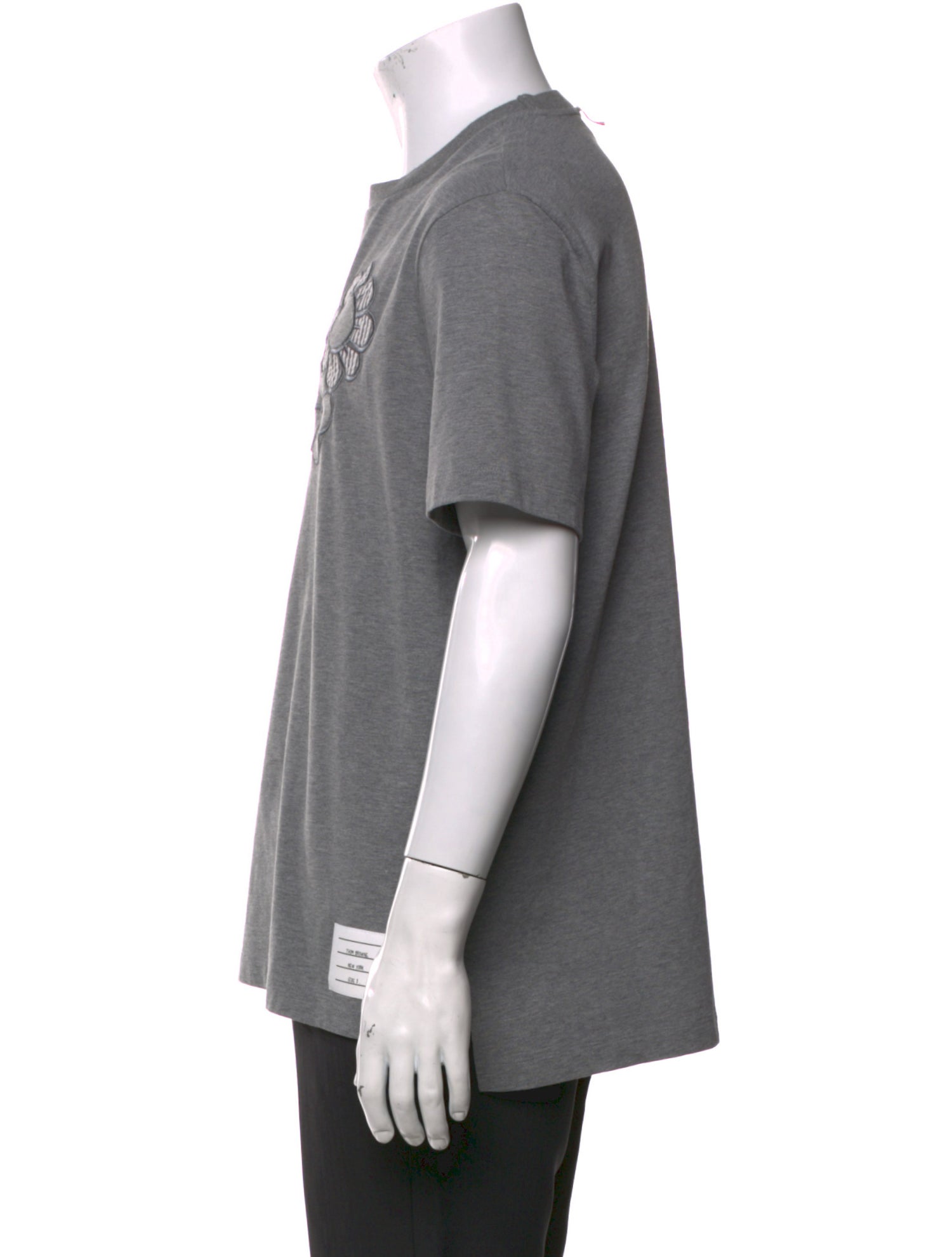 Thom Browne Graphic Print Crew Neck T-Shirt