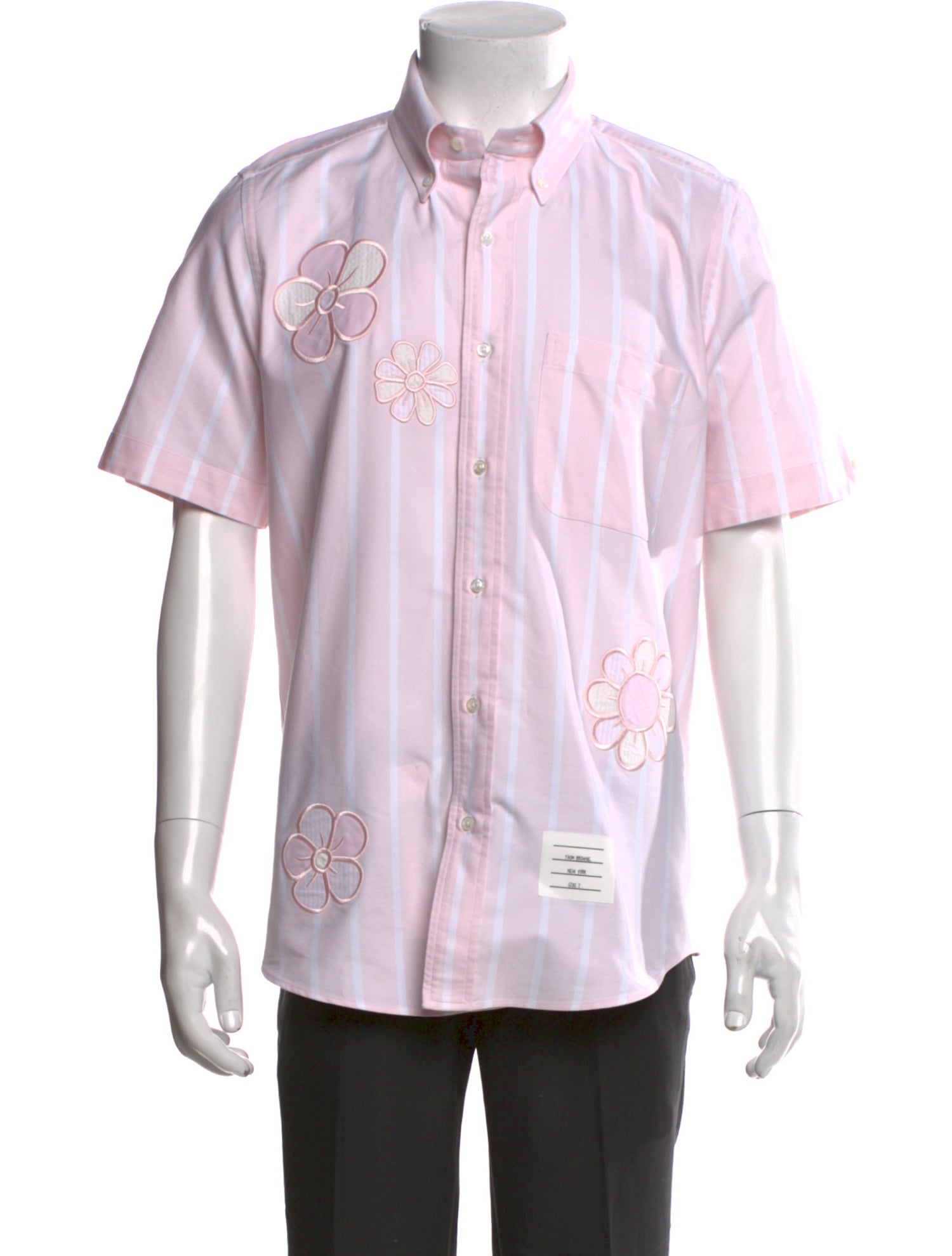 Thom Browne Striped Short Sleeve Shirt