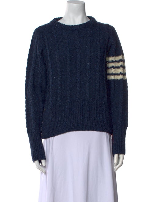 Thom Browne 4 Bar Stripe Wool Sweater