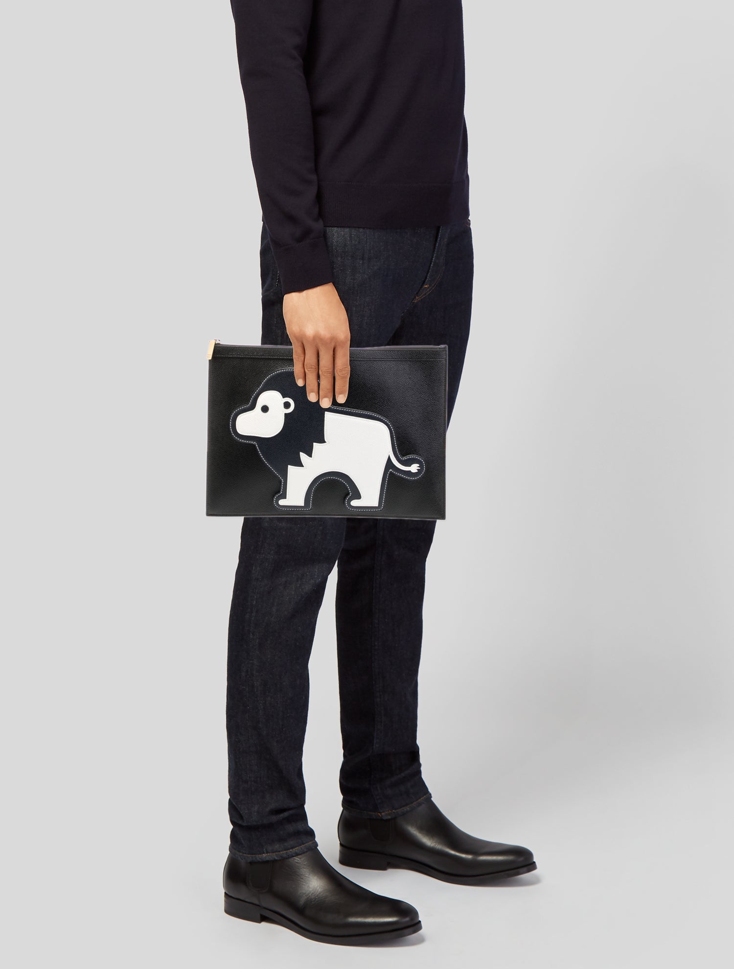 Thom Browne Leather Portfolio