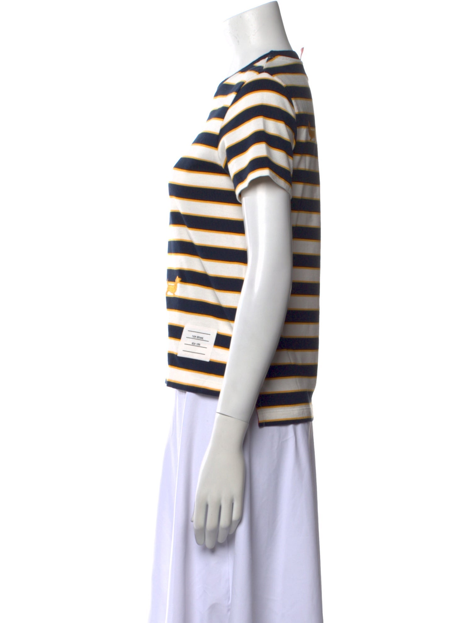 Thom Browne Striped Crew Neck T-Shirt