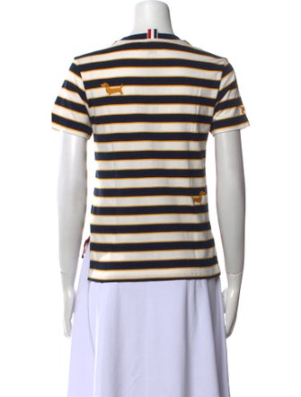 Thom Browne Striped Crew Neck T-Shirt