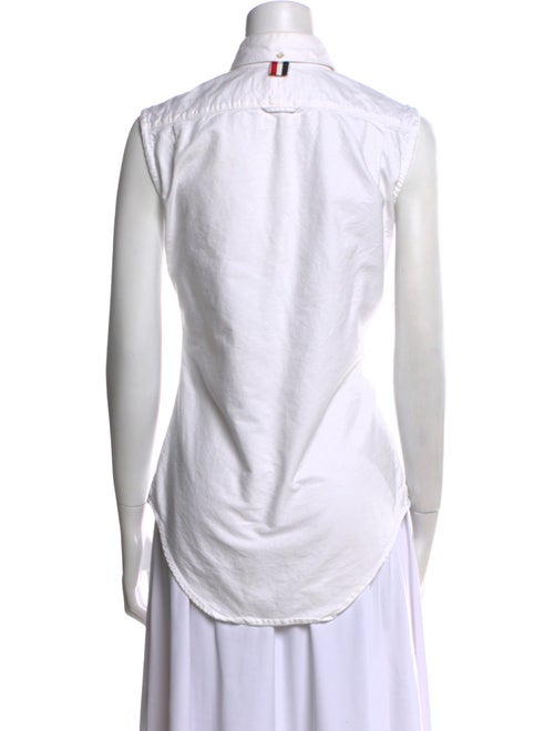 Thom Browne Sleeveless Button-Up Top