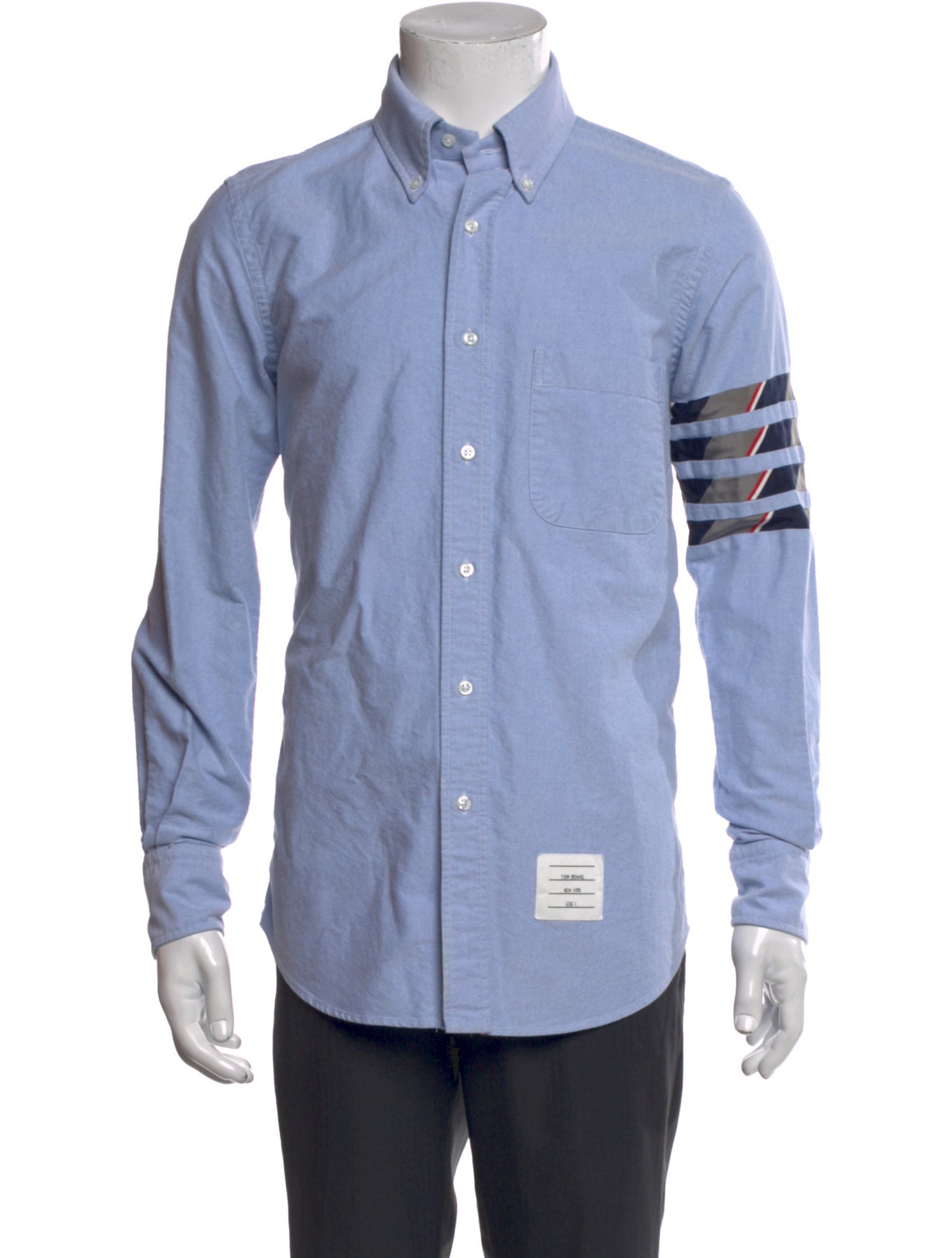 Thom Browne Striped Long Sleeve Shirt