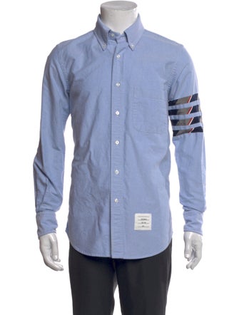 Thom Browne Striped Long Sleeve Shirt