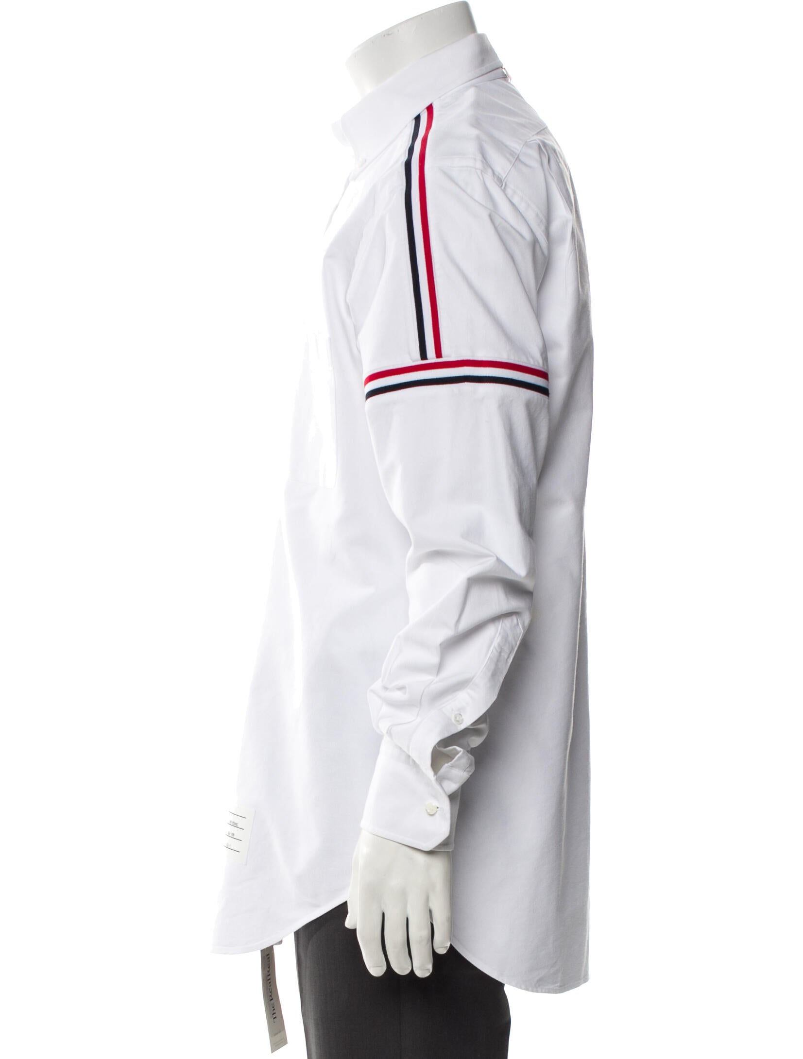 Thom Browne Striped Long Sleeve Dress Shirt