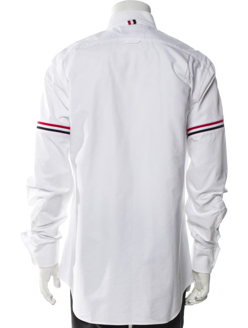 Thom Browne Striped Long Sleeve Dress Shirt