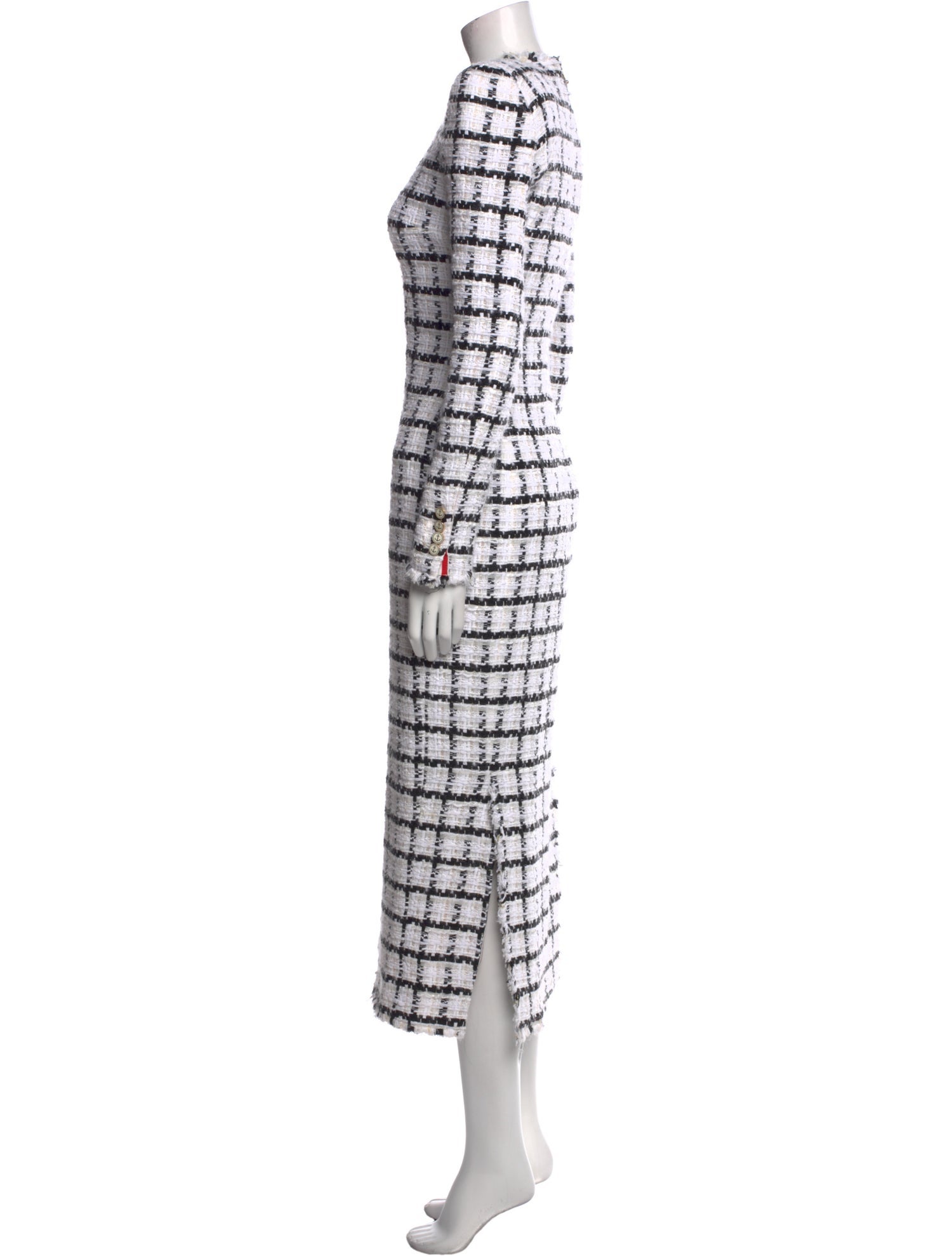 Thom Browne Plaid Print Long Dress w/ Tags