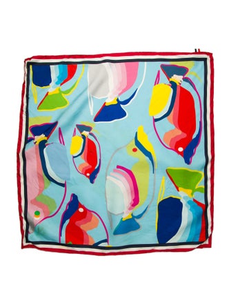 Thom Browne Silk Printed Scarf