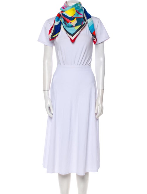 Thom Browne Silk Printed Scarf