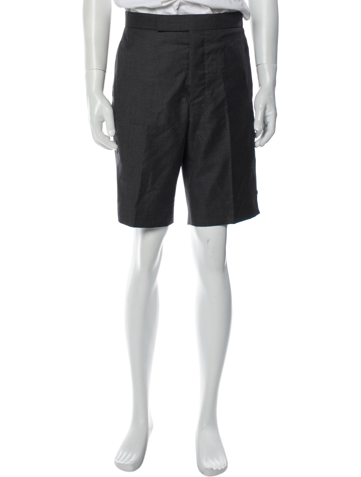 Thom Browne Wool Flat Front Shorts