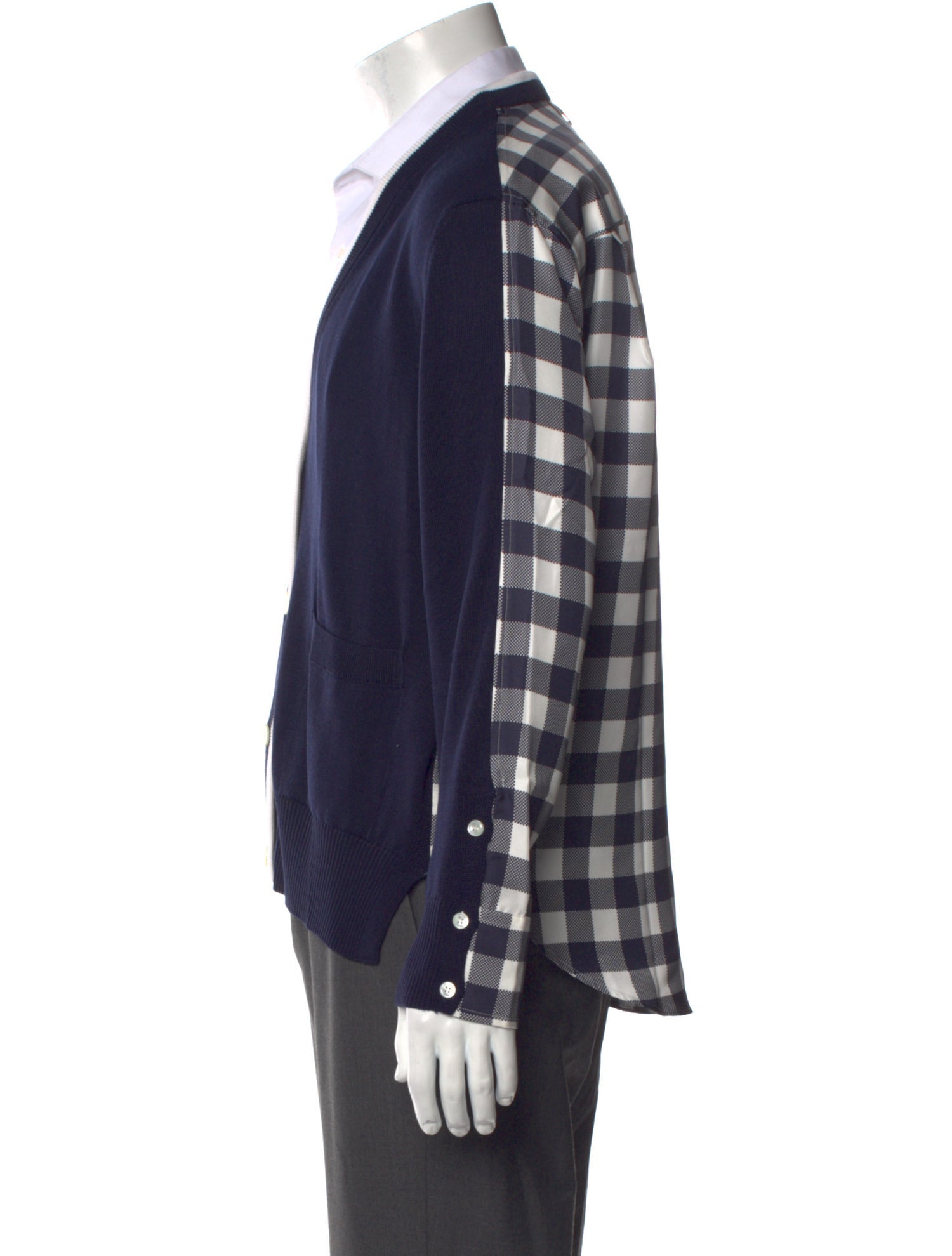 Thom Browne Silk Striped Cardigan