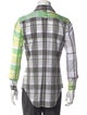 Thom Browne Plaid Print Long Sleeve Shirt