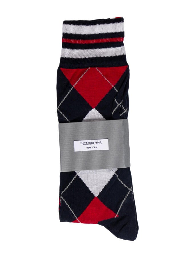 Thom Browne Patterned Socks w/Tags