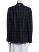 Thom Browne Wool Plaid Print Blazer