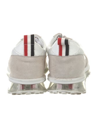 Thom Browne Suede Grosgrain Trim Sneakers